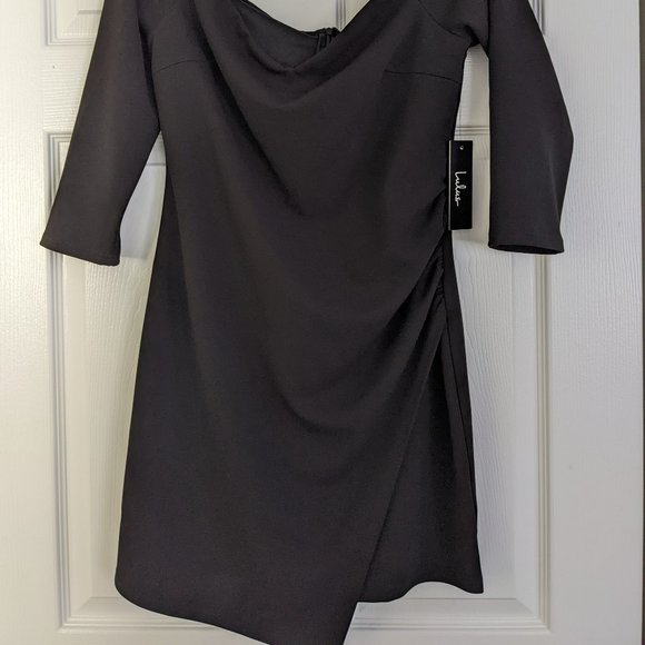Lulus black three quarter sleeve dress - Picture 3 of 5